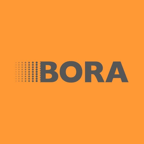 Quadrat Orange Logo Bora