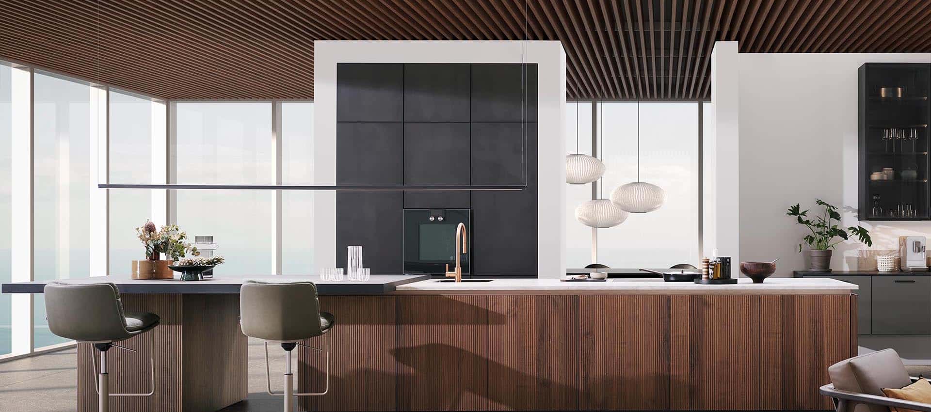 Leicht Kueche Bossa Concrete 1 850 nobilia Küche Landhaus Cascada grün