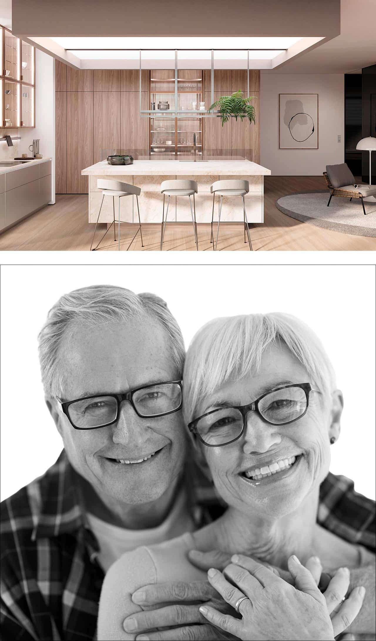 Michael und Monika – beige Küche für den Ruhestand